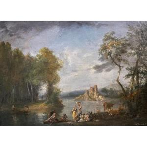 Jean-baptiste Lallemand (1716-1803)- Les Lavandières