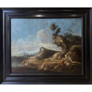 Antonio Maria Marini ( 1668-1725) -saint Jérôme Dans Un Paysage