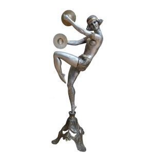 Regule Sculpture Of A Dancer With Cymbals – Circa 1925–1935, France