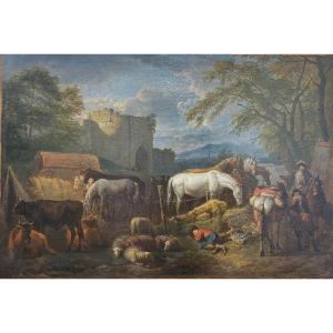 Pieter Van Bloemen (1657-1720)-la Halte