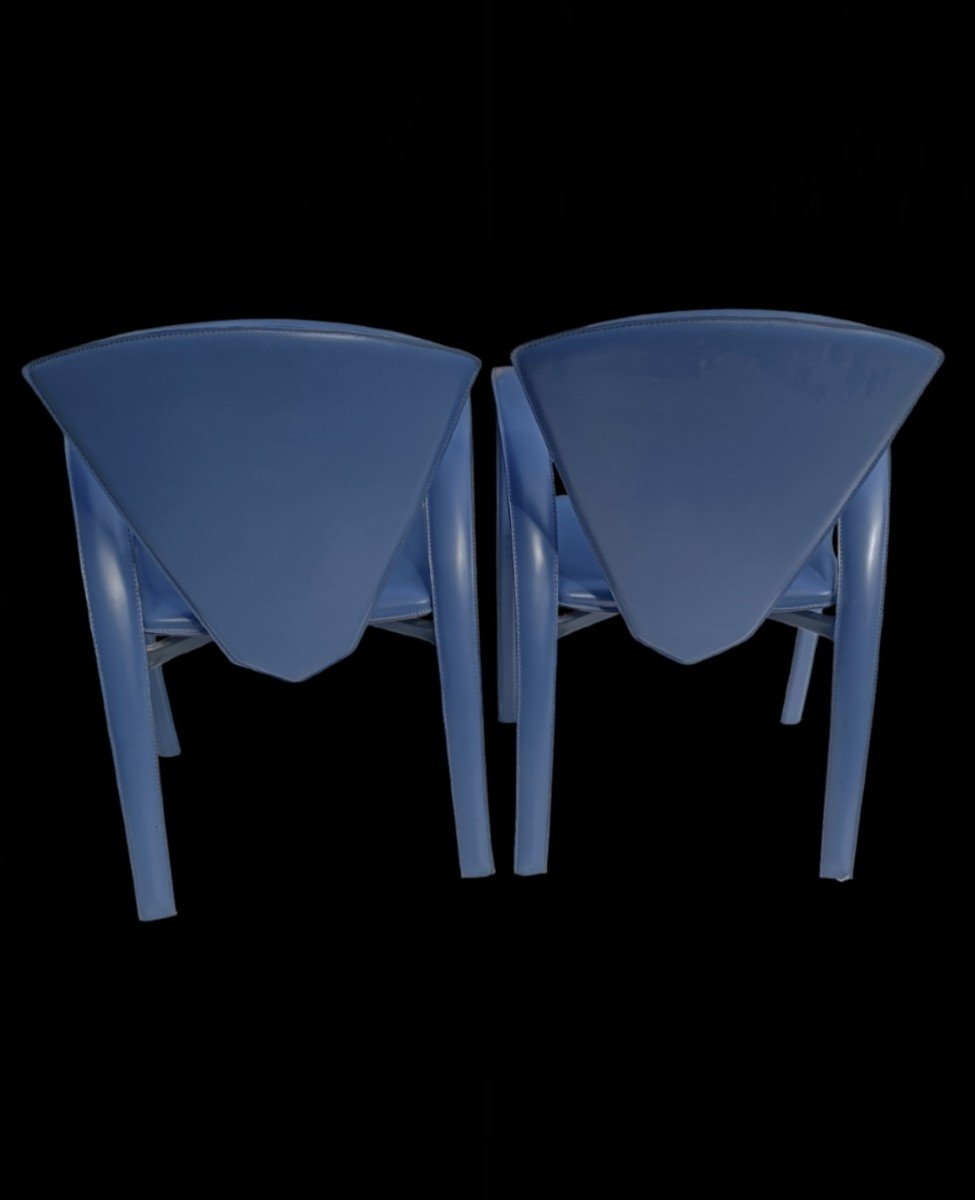 Pair Of Armchairs Covered In Leather After Matteo Grassi-photo-3