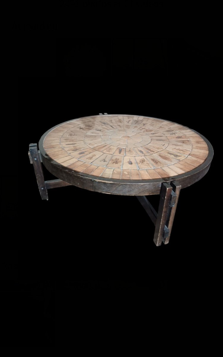 Coffee Table "les Herbiers" Roger Capron 70