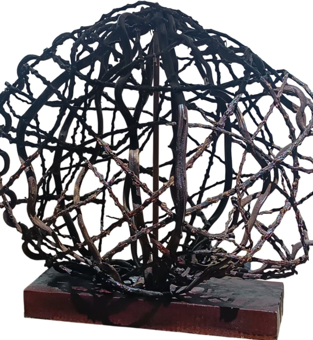 Pair Of Large Palm Branch Lamps -photo-3