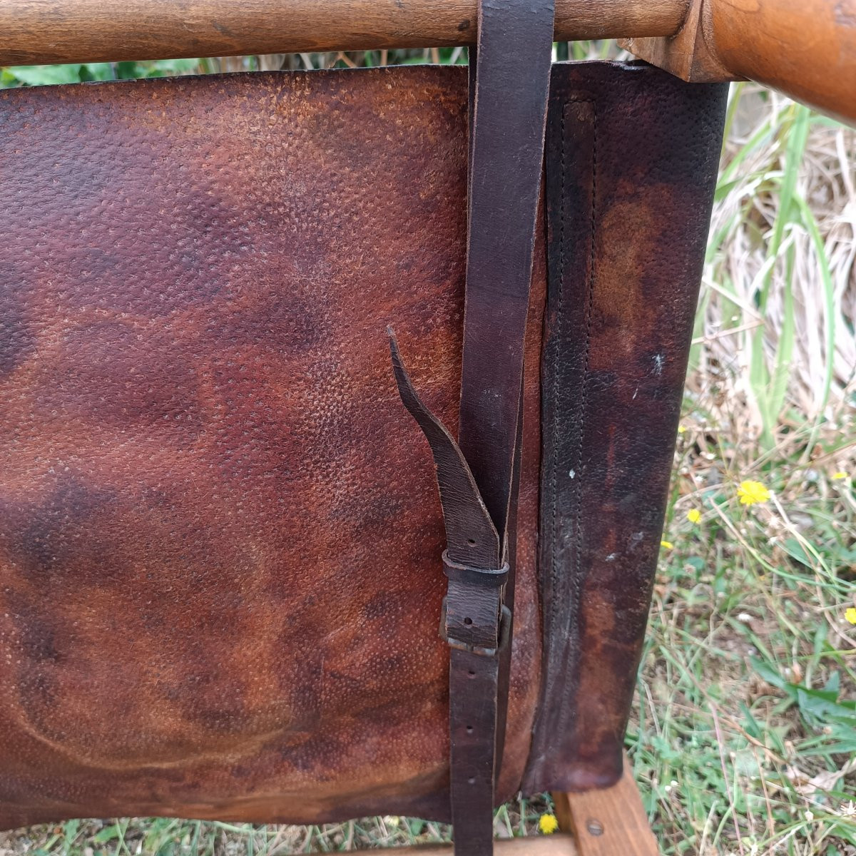 Antique Safari Armchair By Jean Charles Moreux-photo-1