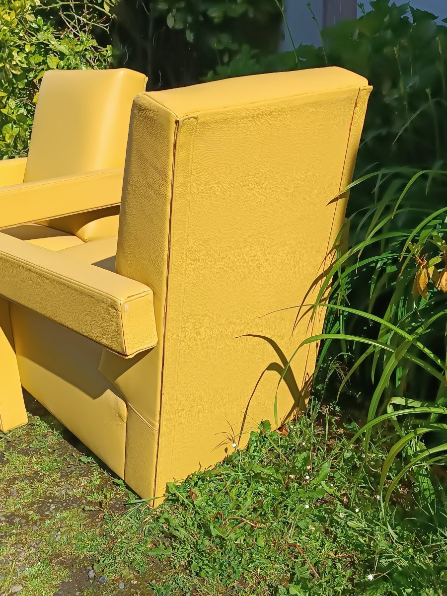 Utrecht Armchairs By Gerrit Rietveld-photo-4