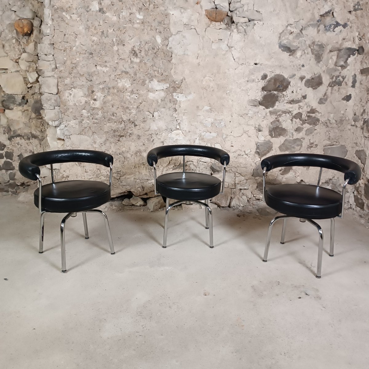 Lc7 Swivel Armchair By Le Corbusier, Cassina 