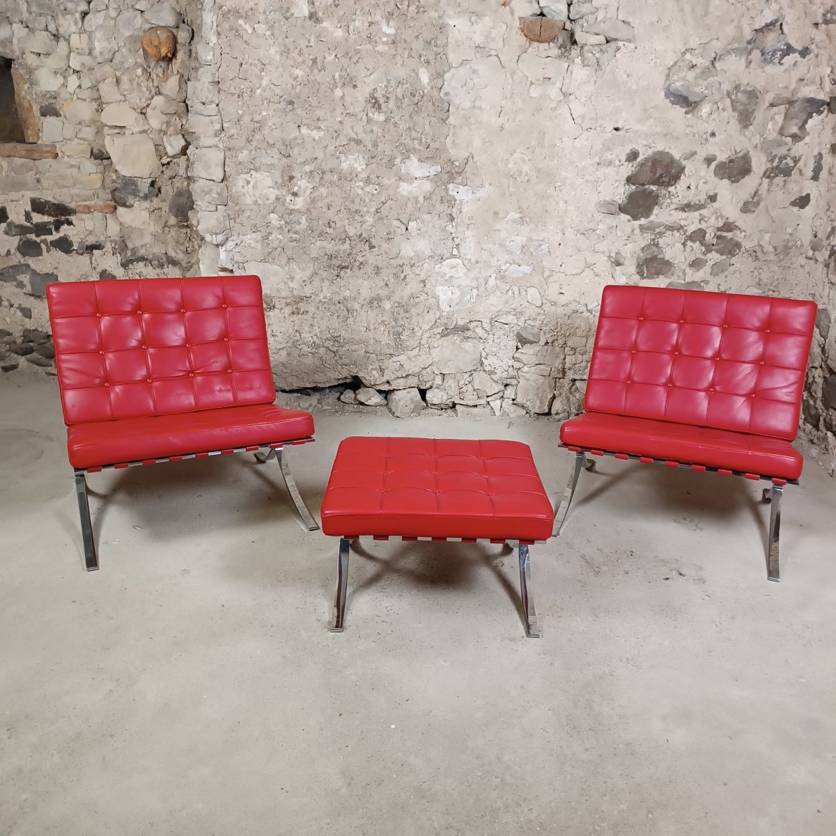 Ensemble Barcelona cuir édition Knoll