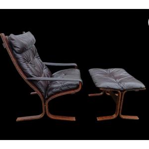 Siesta Armchair And Ottoman By Ingmar Relling 