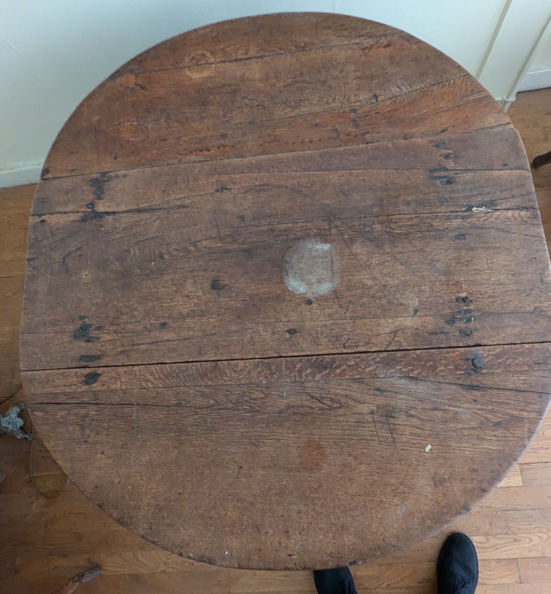 Rare 17th Century Table, Gateleg Style, Opening Legs-photo-4