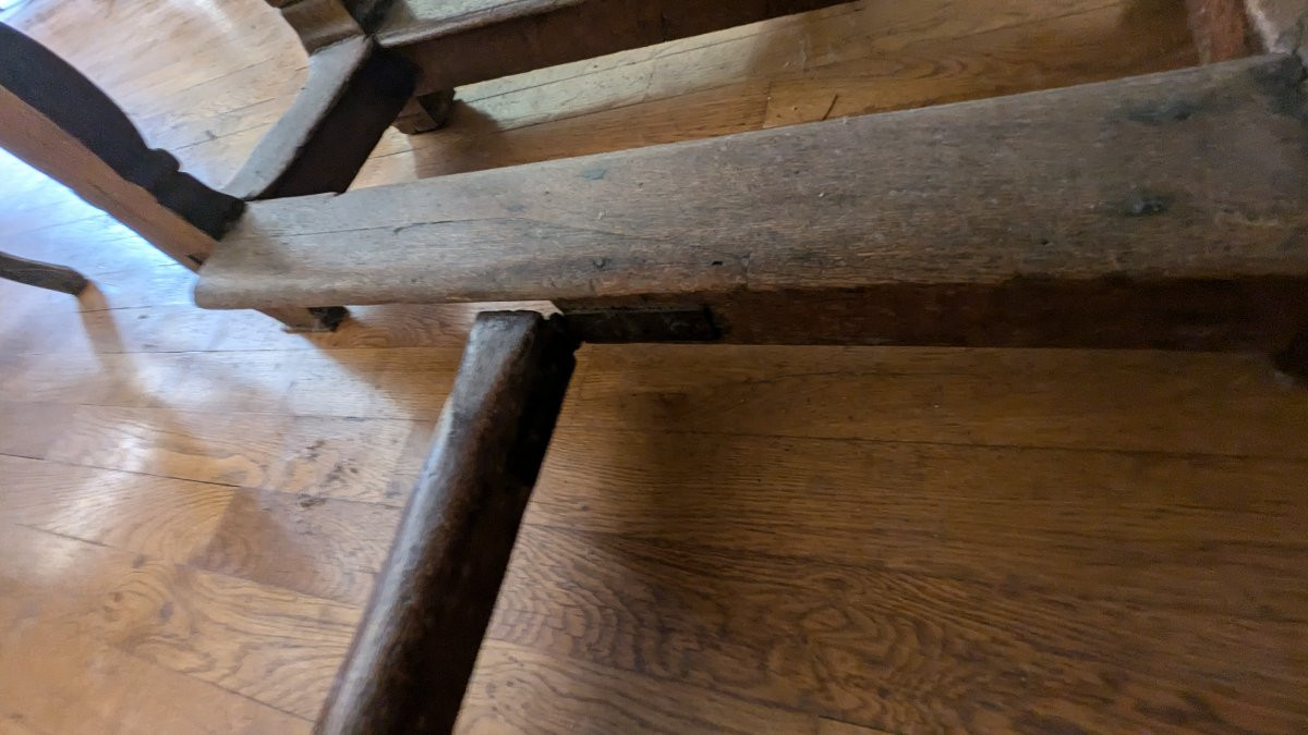 Rare 17th Century Table, Gateleg Style, Opening Legs-photo-2
