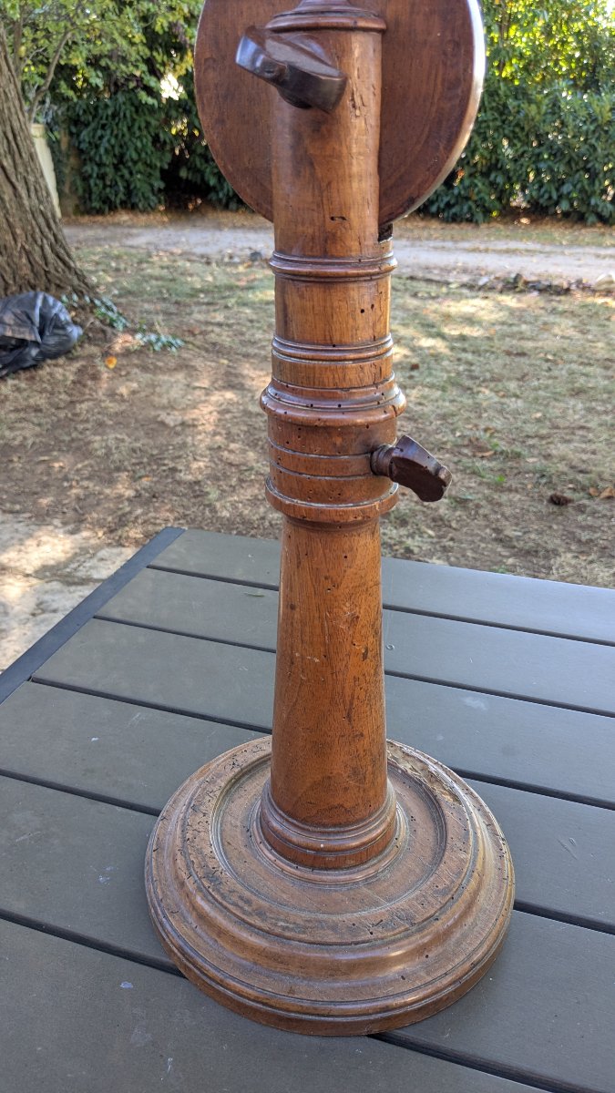 Longue vue 19eme avec son piètement en bois , marine ?-photo-2