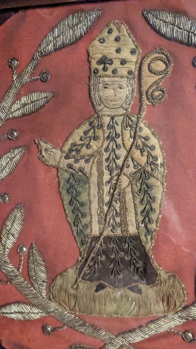 19th-century Religious Embroidery Frame -photo-3