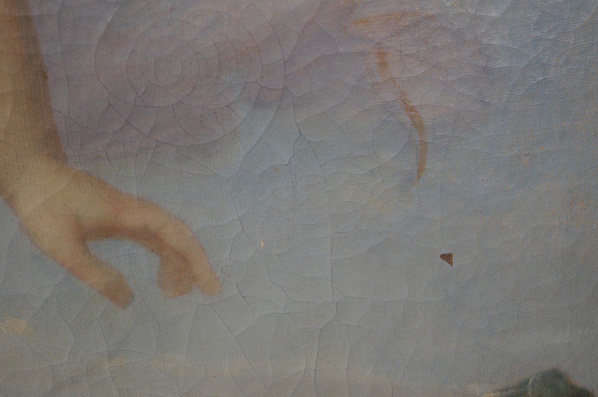 Nymph, Close To Jacques Antoine Vallin, Late 18th, Oil On Canvas-photo-5