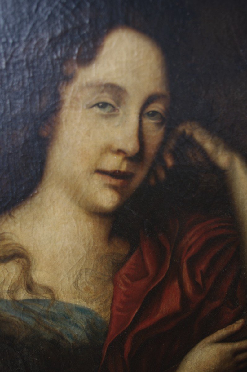 Marie Madeleine, 17th Century French School, Oil On Canvas 82cm By 65cm-photo-2