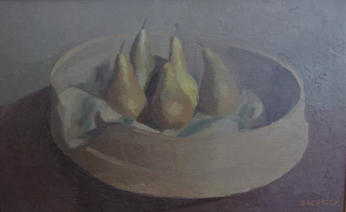 Gilles Sacksick Born In 1946; Still Life With Pears, From 1979