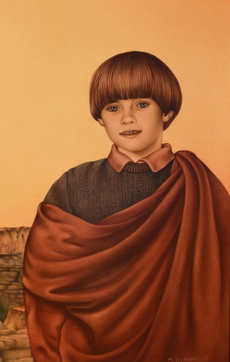 Michèle Teysseyre, Born In 1949, Le Petit Dieu Lare, Roman Mythology Scene, Toulouse-photo-3