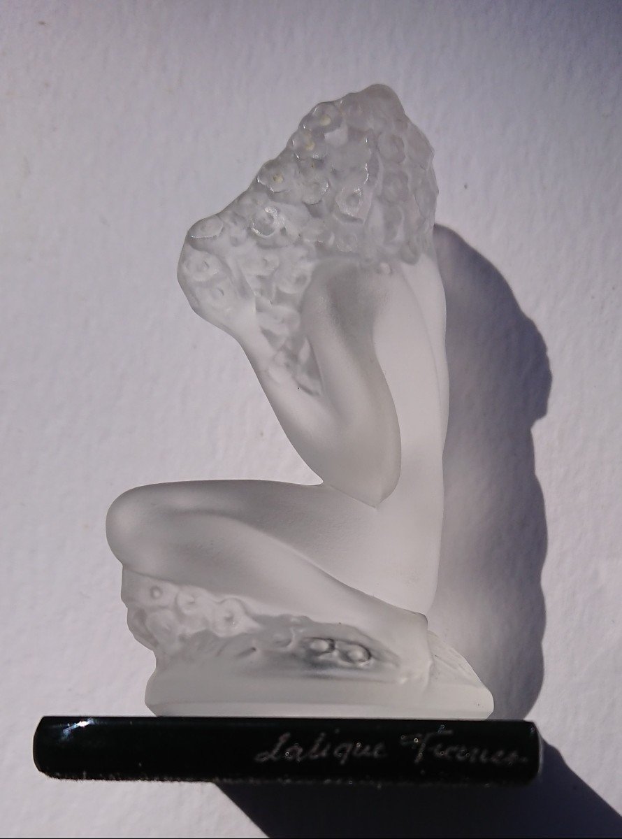 Crystal Statuette Naked Woman Floréal Lalique-photo-4