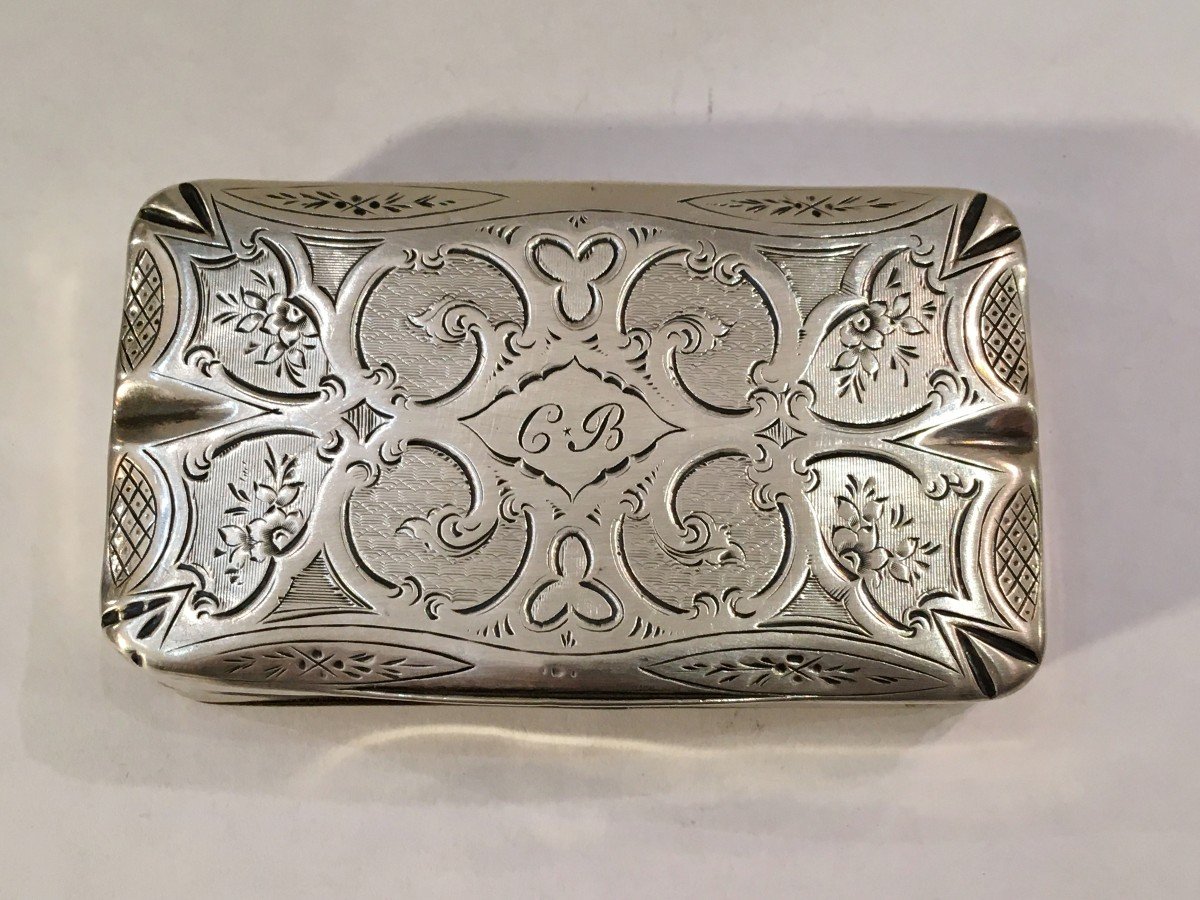 Old Louis XV Style Silver Snuff Box