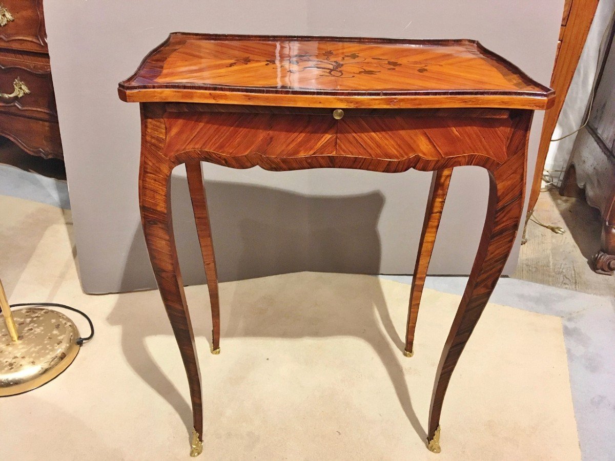 Rare And Elegant Louis XV Period Writing Table Stamped Jacques Dubois (1693 - 1763)-photo-3