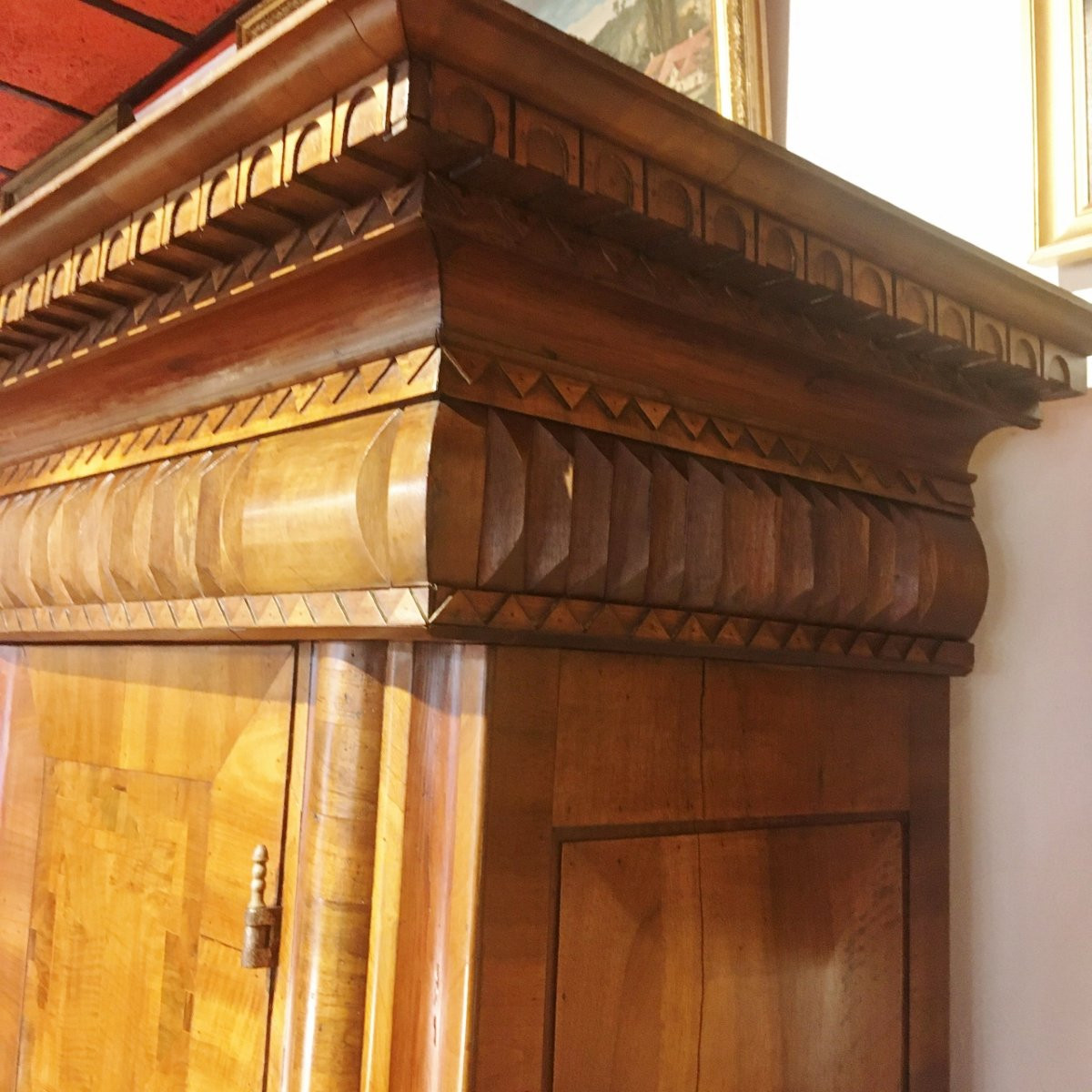 Alsatian Wardrobe, Rhenish Work, 18th Century -photo-3