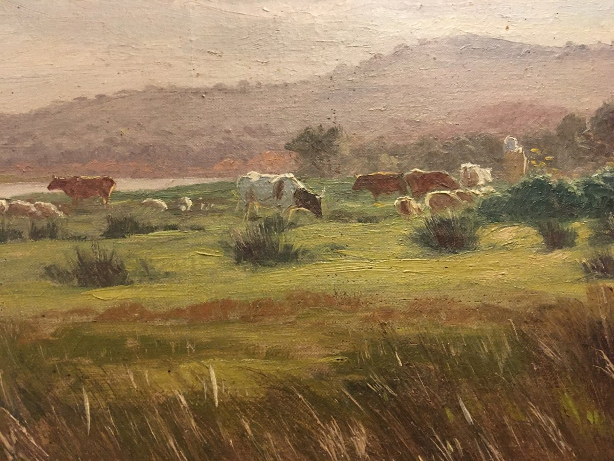 Painting By Antoine Gadan (1854-1934), Orientalist Painter-photo-3