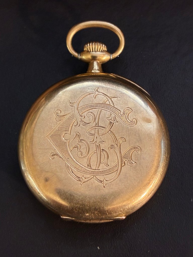Montre de poche en or 18 K Marque Zenith-photo-2
