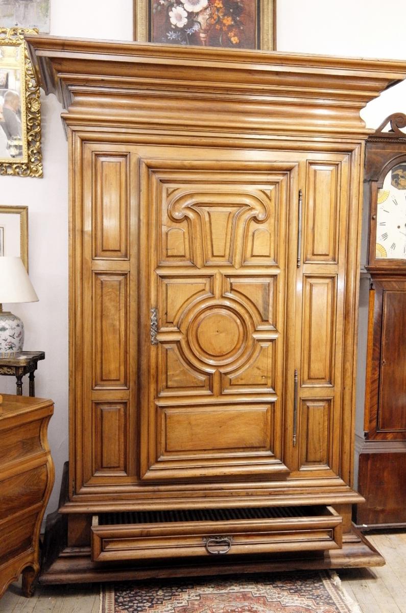 Louis XIV Bonnetière In Walnut 18th-photo-2