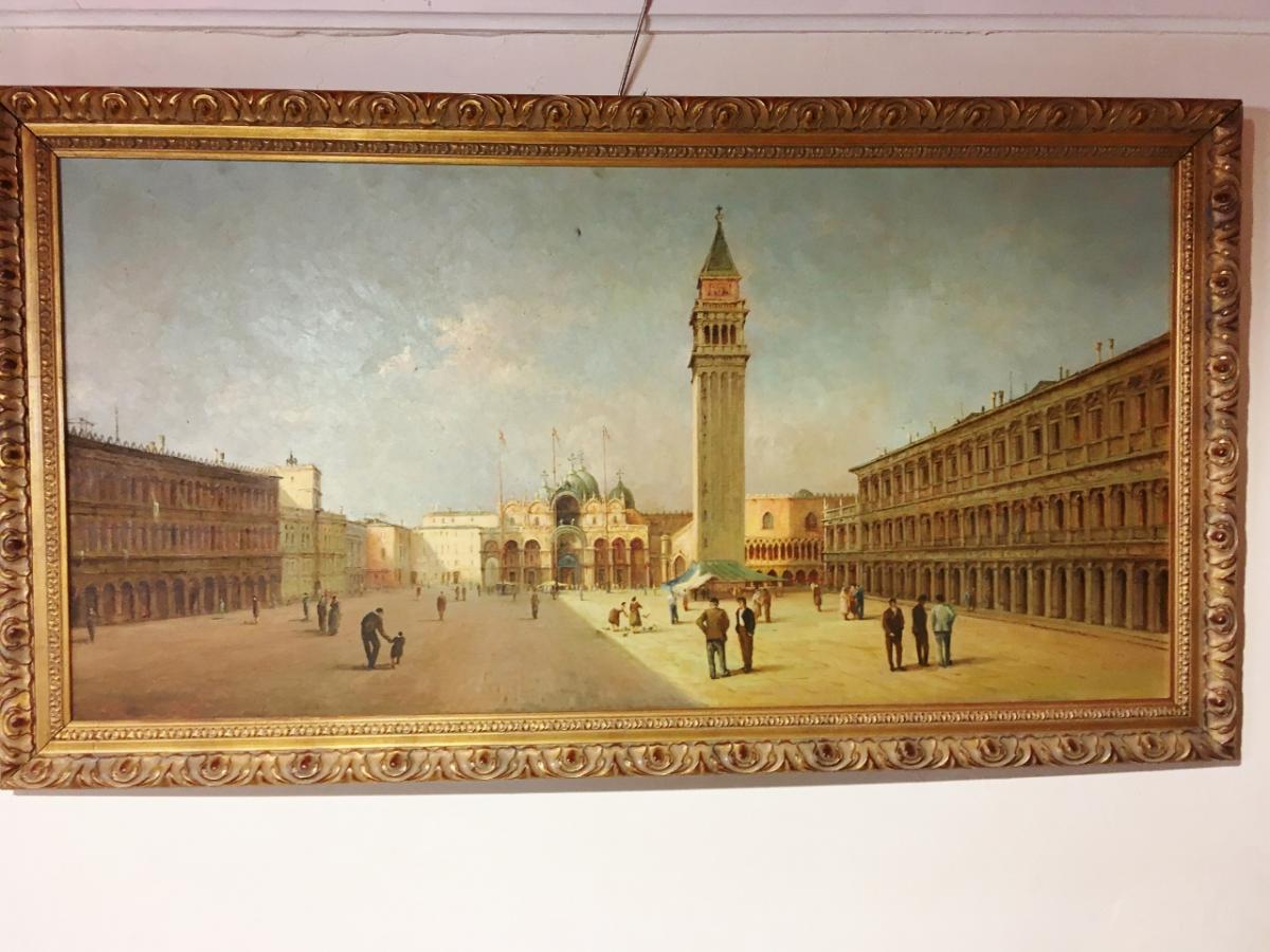 Great Painting Saint Mark's Square In Venice-photo-4