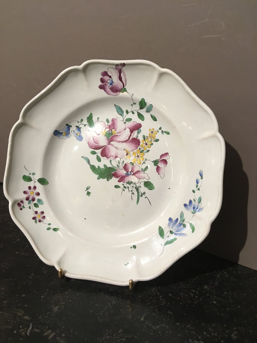 Assiette Strasbourg Joseph- Hannong  XVIII éme Siècle-photo-2