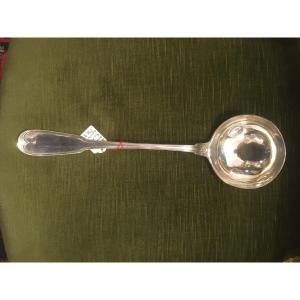 Large Ladle In Sterling Silver Early 19th