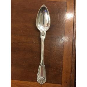 Stew Spoon In Sterling Silver Late 18th Century Hallmark Of The County Of Nice