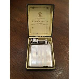 Very Rare Silver Petrol Lighter By Alfred Dunhill