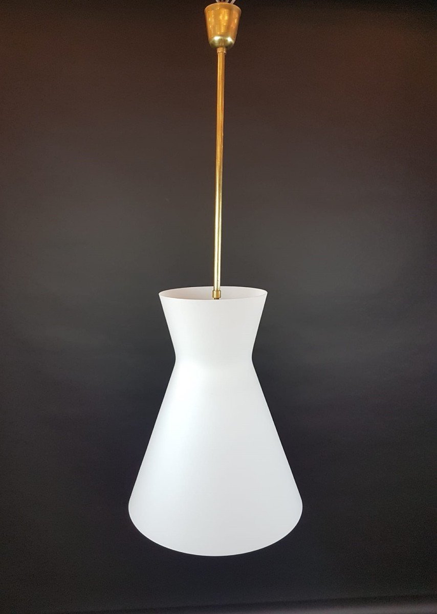 Fontana Arte, Suspension En Opaline Blanche