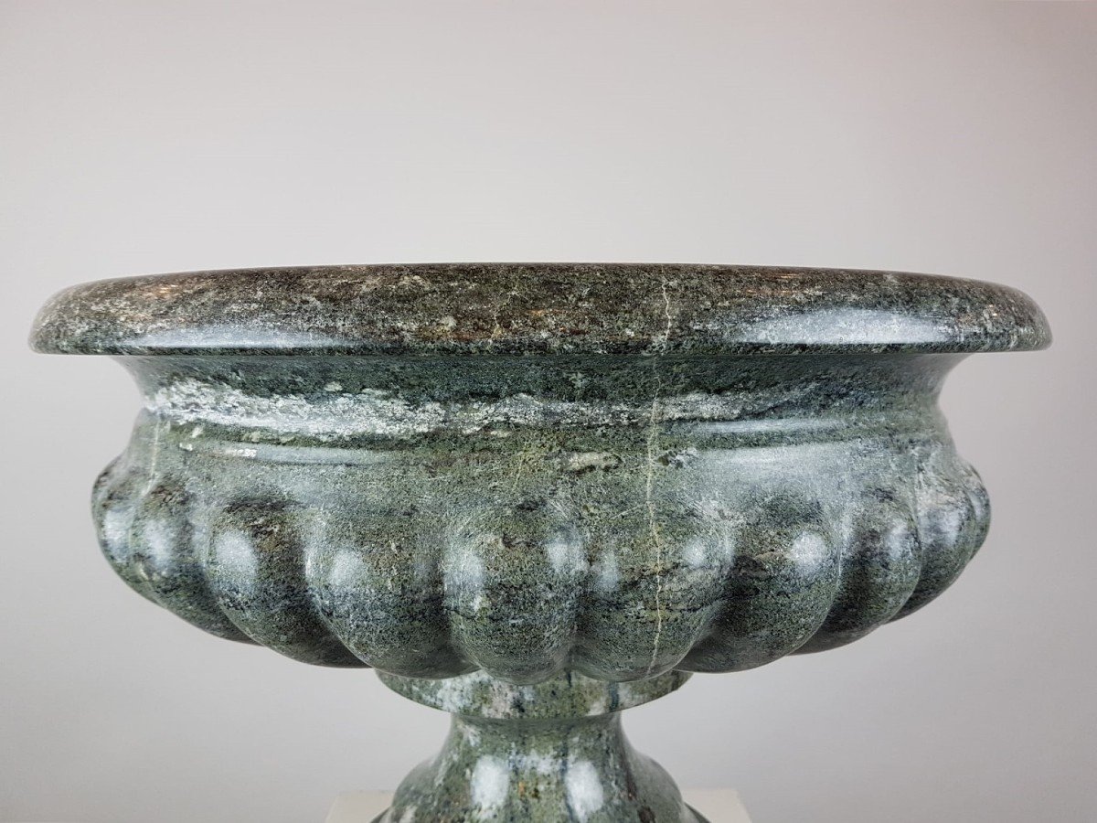 Veined Green Marble Basin, Italy Late 19th-photo-1