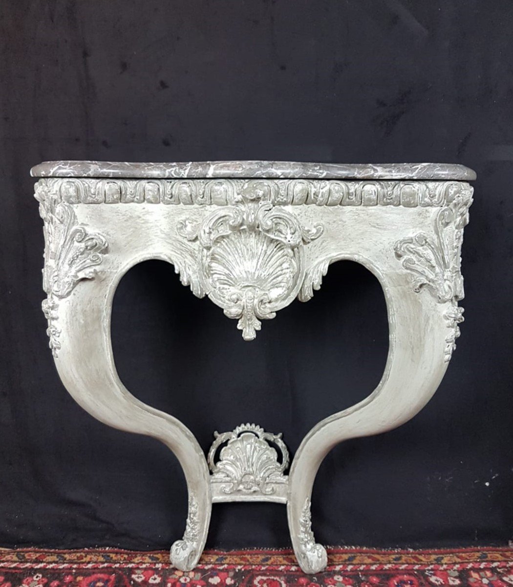 Jolie Console De Style Louis XVI Patinée