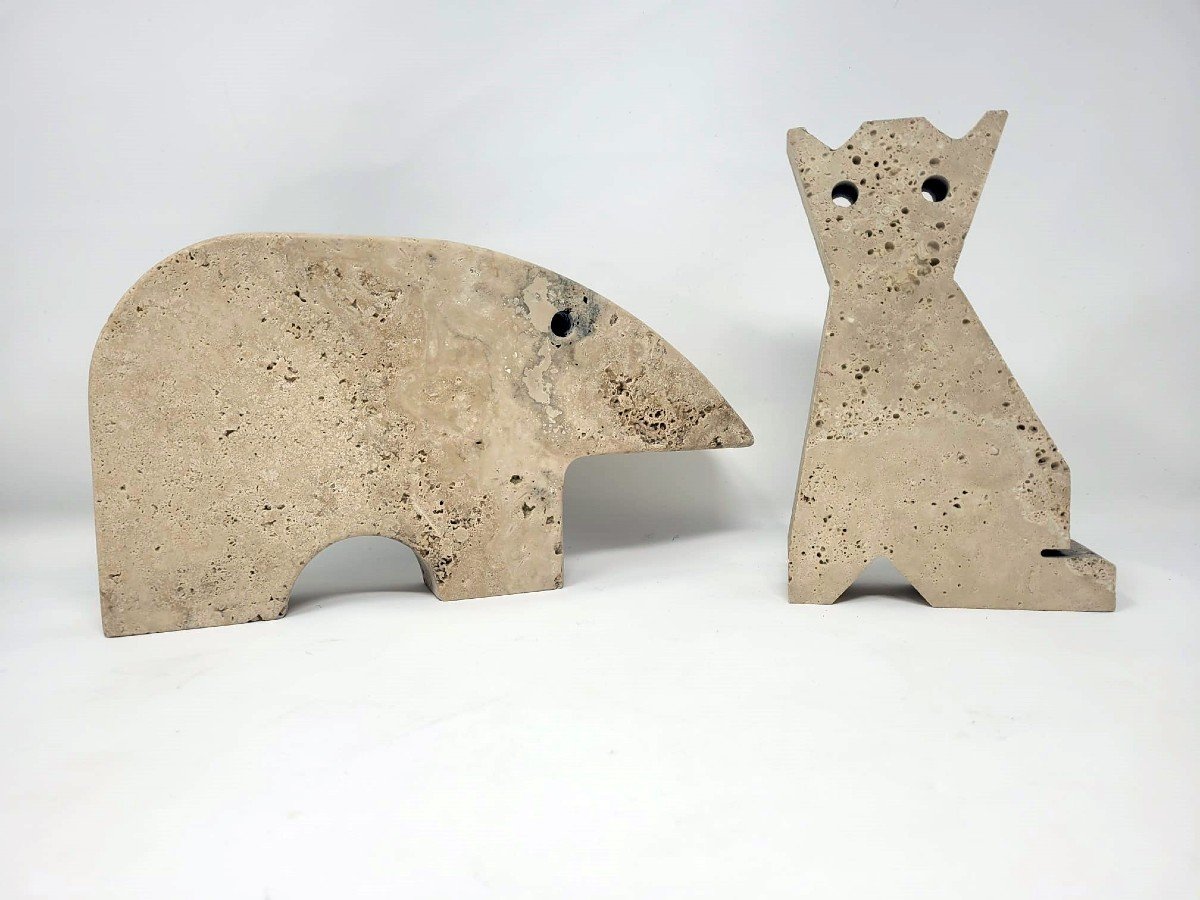 Set Of Travertine Sculptures-photo-1