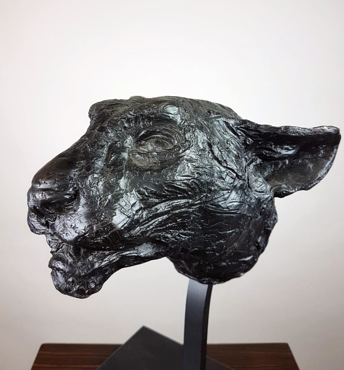 Collin Alberic, Bronze Sculpture With Black Patina-photo-1