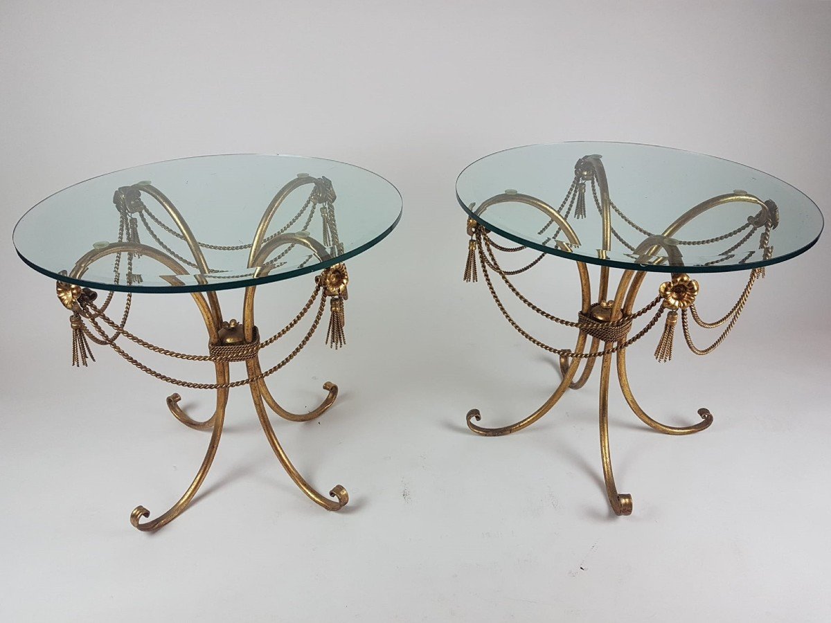 In The Style Of Maison Janssen, Pair Of Small Pedestals-photo-3