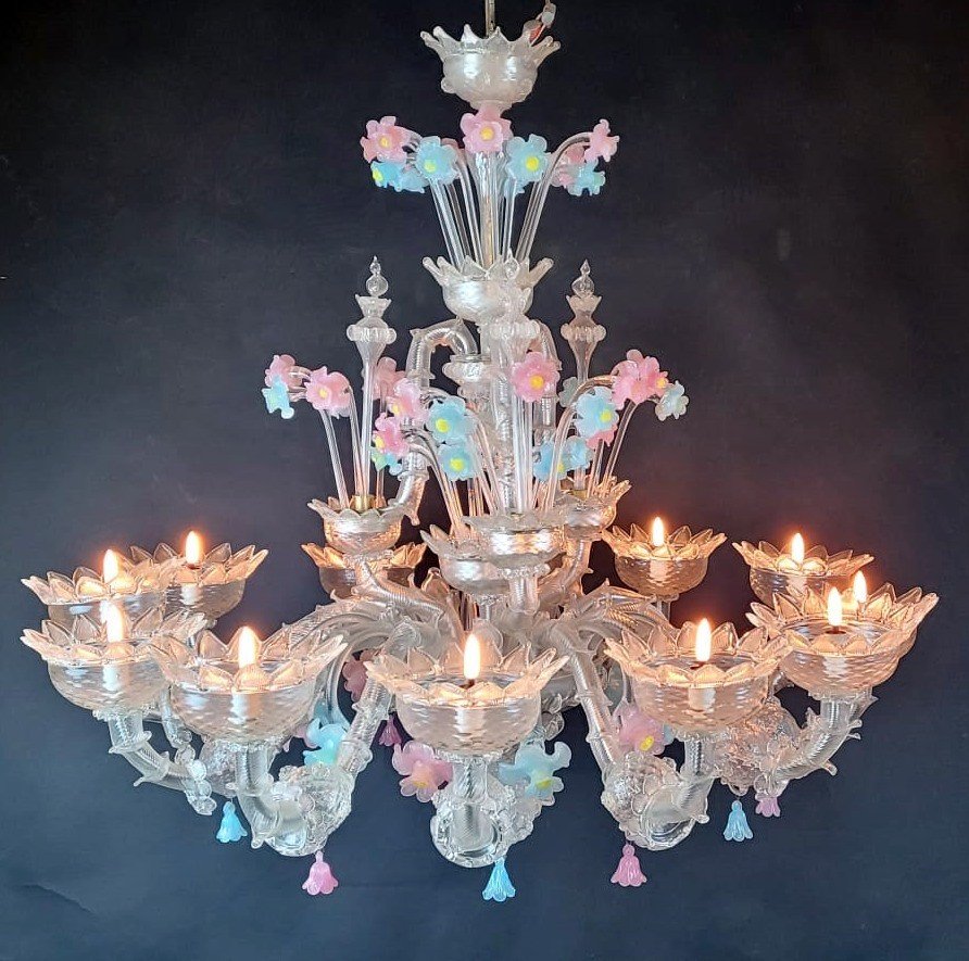 Murano Glass Chandelier, 20th