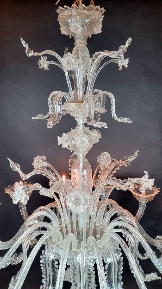 Large Murano Glass Chandelier-photo-1