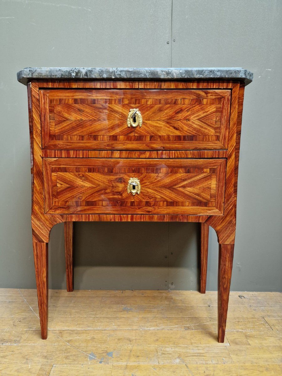 Louis XVI Commode Stamped Louis Noël Malle-photo-4