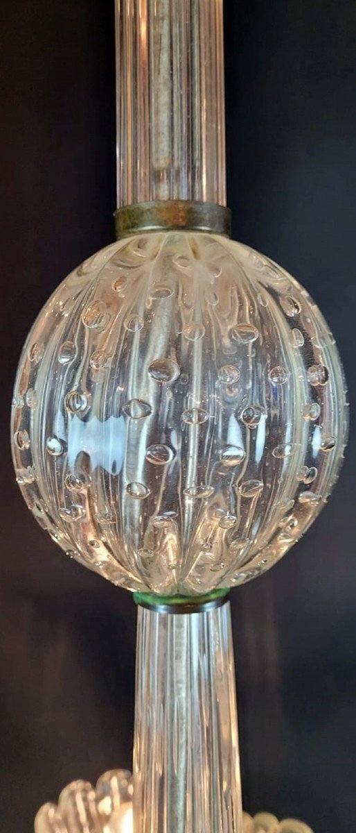 Large Murano Glass Chandelier - 6 Arms Of Light-photo-1
