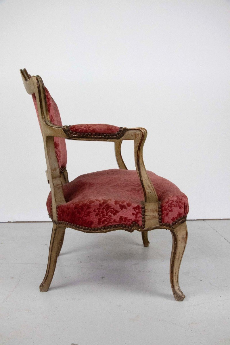 Pair Of Louis XV Style Armchairs-photo-3