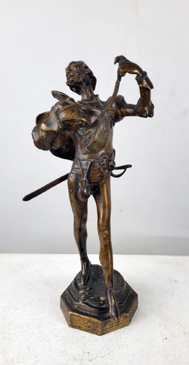 Sculpture Bronze - Méphisto - signé Auguste De Wever-photo-3