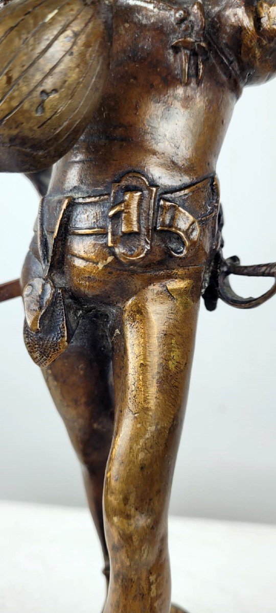 Bronze Sculpture - Mephisto - Signed Auguste De Wever-photo-1