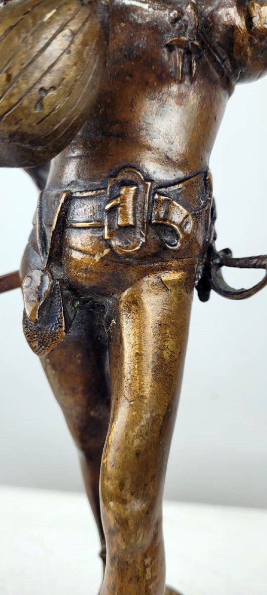 Sculpture Bronze - Méphisto - signé Auguste De Wever-photo-1