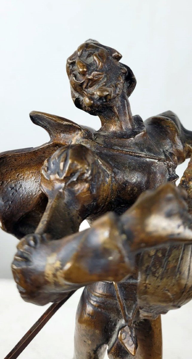 Bronze Sculpture - Mephisto - Signed Auguste De Wever-photo-4