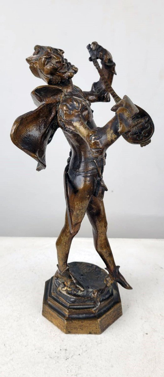 Bronze Sculpture - Mephisto - Signed Auguste De Wever