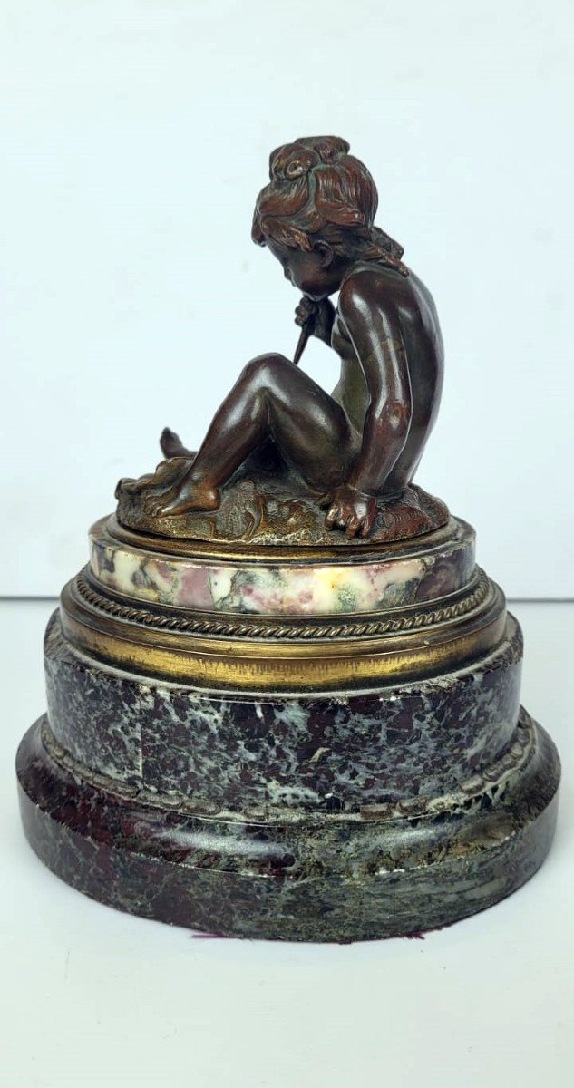 Joli Petit Bronze Signé A Moreau-photo-4