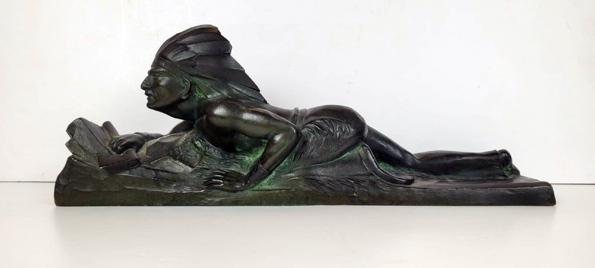 Sculpture En Bronze Signée " E Guy"